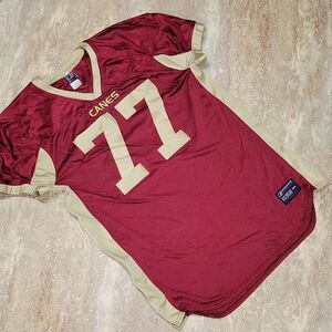 UE SPORTS MENS  " CANES " NYLON FOOTBALL JERSEY SIZE 3X